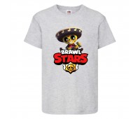 Футболка детская Бравл Старс ПОКО (Brawl Stars Poko) серая 104 см Футболка детская Бравл Старс ПОКО (Brawl Stars Poko) серая 104 см