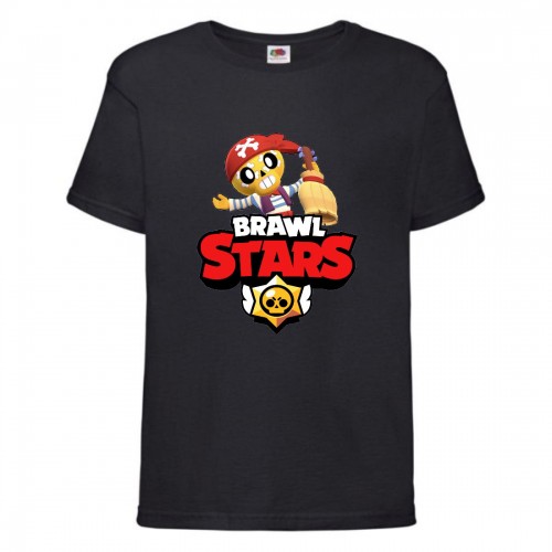 Футболка детская Бравл Старс ПОКО пират (Brawl Stars Poko) черная 104 см Футболка детская Бравл Старс ПОКО пират (Brawl Stars Poko) черная 104 см
