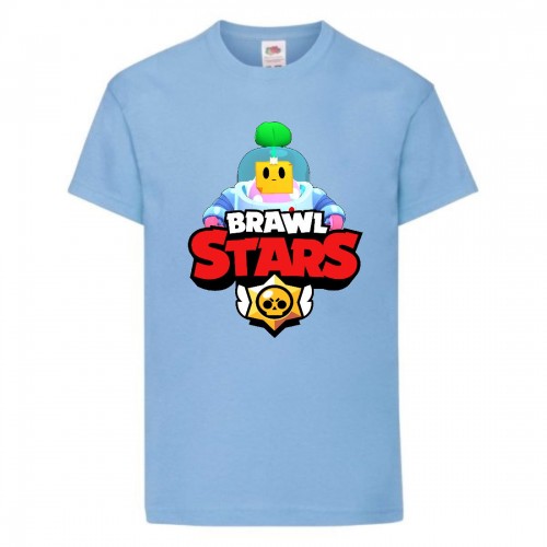 Футболка детская Бравл Старс Спраут (Brawl Stars Sprout) светло голубая 104 см Футболка детская Бравл Старс Спраут (Brawl Stars Sprout) светло голубая 104 см