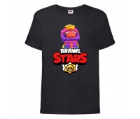 Футболка детская Бравл Старс Сэнди 3 (Brawl Stars Sandy) черная 104 см Футболка детская Бравл Старс Сэнди 3 (Brawl Stars Sandy) черная 104 см
