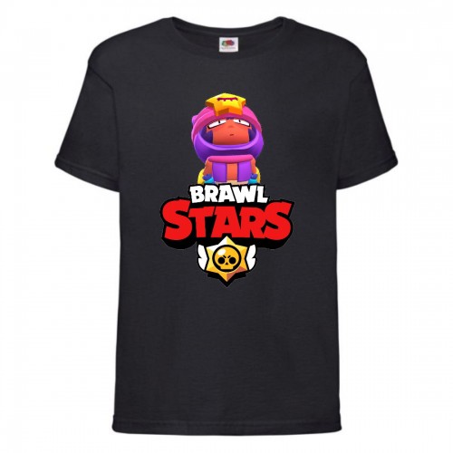 Футболка детская Бравл Старс Сэнди 3 (Brawl Stars Sandy) черная 104 см Футболка детская Бравл Старс Сэнди 3 (Brawl Stars Sandy) черная 104 см
