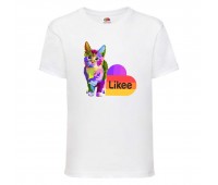 Футболка Лайк Likee белая (Lwh-cat1) 116 см Футболка Лайк Likee белая (Lwh-cat1) 116 см