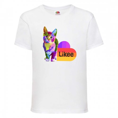 Футболка Лайк Likee белая (Lwh-cat1) 116 см Футболка Лайк Likee белая (Lwh-cat1) 116 см