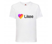Футболка Лайк Likee белая 8 (Lwh-heart) 116 см