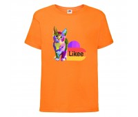 Футболка Лайк Likee оранжевая (Lor-cat1) 164 см