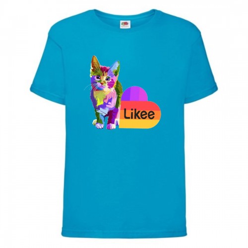 Футболка Лайк Likee голубая 2 (LB-cat1) 152 см Футболка Лайк Likee голубая 2 (LB-cat1) 152 см