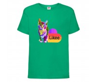 Футболка Лайк Likee зеленая 1 (LG-cat1) 152 см