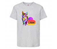 Футболка Лайк Likee светло серая (Lgrey-cat1) 140 см