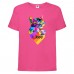 Футболка Лайк Likee розовая 2 (Lpink-cat2) 164 см