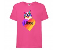 Футболка Лайк Likee розовая 5 (Lpink-d4) 164 см