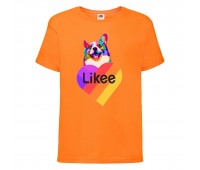 Футболка Лайк Likee оранжевая 4 (Lor-d4) 164 см