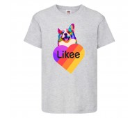 Футболка Лайк Likee серая 4 (Lgrey-d4) 116 см