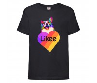 Футболка Лайк Likee черная 3 (Lblack-d4) 116 см
