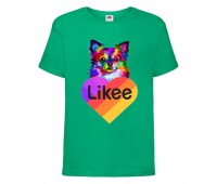 Футболка Лайк Likee зеленая 5 (Lgreen-d5) 164 см