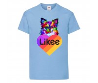 Футболка Лайк Likee светло голубая 1 (Lblue-d5) 140 см