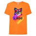 Футболка Лайк Likee оранжевая 5 (Lor-d5) 164 см