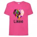 Футболка Лайк Likee розовая 7 (Lpink-Leon) 152 см