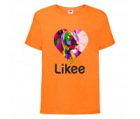 Футболка Лайк Likee оранжевая 7 (Lor-Leon) 164 см