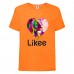 Футболка Лайк Likee оранжевая 7 (Lor-Leon) 164 см
