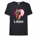Футболка Лайк Likee черная 6 (Lblack-Leon) 116 см