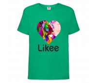 Футболка Лайк Likee зеленая 6 (Lgreen-Leon) 164 см
