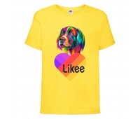 Футболка Лайк Likee желтая 5 (Lye-d6) 164 см