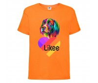 Футболка Лайк Likee оранжевая 6 (Lor-d6) 152 см