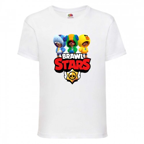 Футболка детская Бравл Старс Все Герои (Brawl Stars All-Hero) белая 104 см Футболка детская Бравл Старс Все Герои (Brawl Stars All-Hero) белая 104 см