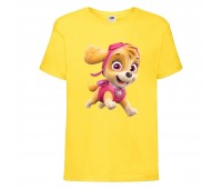 Футболка детская Щенячий патруль (Paw Patrol) Скай желтая 104 см