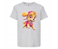 Футболка детская Щенячий патруль (Paw Patrol) Скай серая 104 см