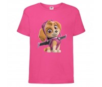 Футболка детская Щенячий патруль 2 (Paw Patrol) Скай розовая 116 см