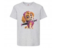 Футболка детская Щенячий патруль 2 (Paw Patrol) Скай серая 104 см