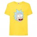Футболка Рик и Морти (Rick and Morty) желтая 128 см
