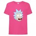 Футболка Рик и Морти (Rick and Morty) розовая 128 см