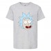 Футболка Рик и Морти (Rick and Morty) серая 128 см