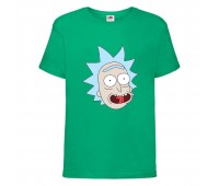 Футболка Рик и Морти (Rick and Morty) зеленая 128 см