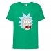 Футболка Рик и Морти (Rick and Morty) зеленая 140 см