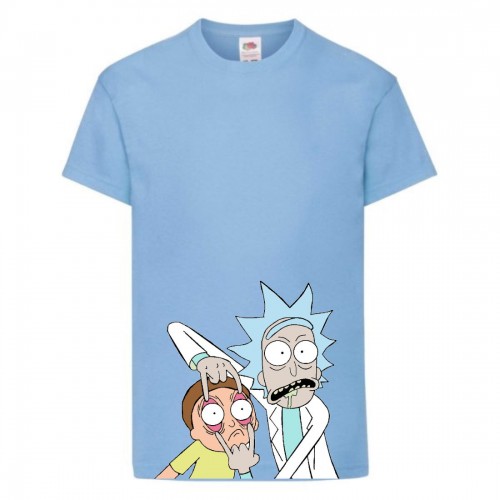 Футболка Рик и Морти 1 (Rick and Morty) светло-голубая 152 см Футболка Рик и Морти 1 (Rick and Morty) светло-голубая 152 см