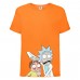 Футболка Рик и Морти 1 (Rick and Morty) оранжевая 128 см
