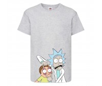 Футболка Рик и Морти 1 (Rick and Morty) серая 128 см Футболка Рик и Морти 1 (Rick and Morty) серая 128 см