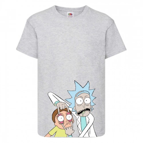 Футболка Рик и Морти 1 (Rick and Morty) серая 128 см Футболка Рик и Морти 1 (Rick and Morty) серая 128 см