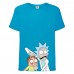 Футболка Рик и Морти (Rick and Morty 01) голубая 128 см