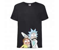 Футболка Рик и Морти 1 (Rick and Morty) черная 128 см Футболка Рик и Морти 1 (Rick and Morty) черная 128 см
