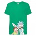 Футболка Рик и Морти 1 (Rick and Morty) зеленая 128 см