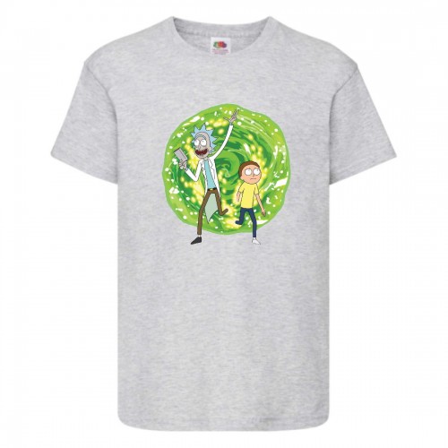 Футболка Рик и Морти 6 (Rick and Morty) серая 116 см Футболка Рик и Морти 6 (Rick and Morty) серая 116 см
