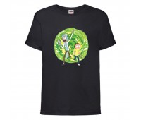 Футболка Рик и Морти 6 (Rick and Morty) черная 116 см