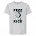 Футболка Рик и Морти 9 (Rick and Morty) серая 116 см