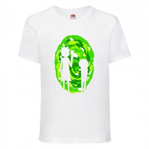 Футболка Рик и Морти 10 (Rick and Morty) белая 128 см Футболка Рик и Морти 10 (Rick and Morty) белая 128 см