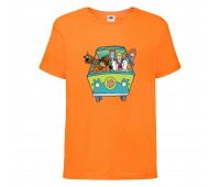 Футболка детская Скуби-Ду (Scooby-Doo) оранжевая 104 см