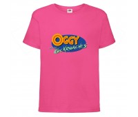 Футболка детская Огги и тараканы (Oggy and cockroaches) розовая (top OG pnk5) 104 см